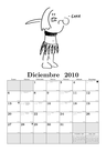 Calendario de diciembre.