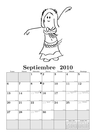 Calendario de septiembre.