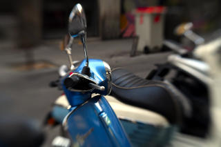 Fotografía de una motocicleta.